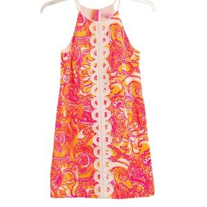 Lilly Pulitzer Annabelle Sunshine See and Be Seen Shift Dress Sz4 Tropical Vacay